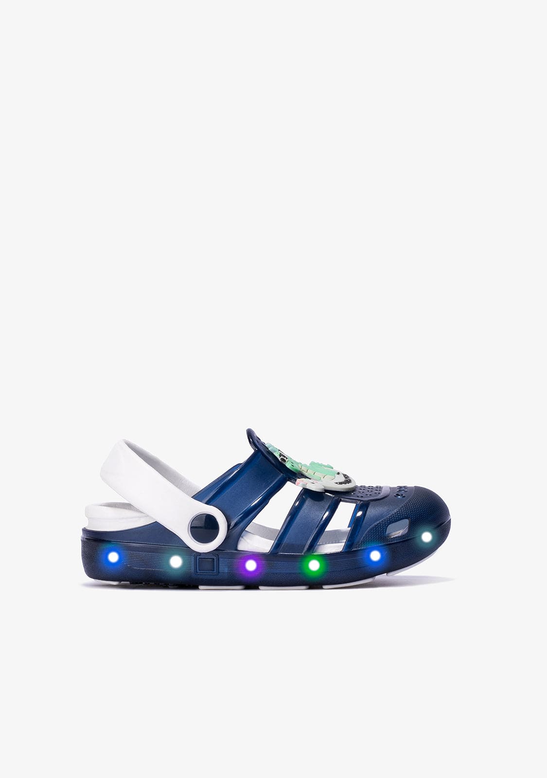 CONGUITOS Shoes Unisex Blue With Lights Clogs Rubber