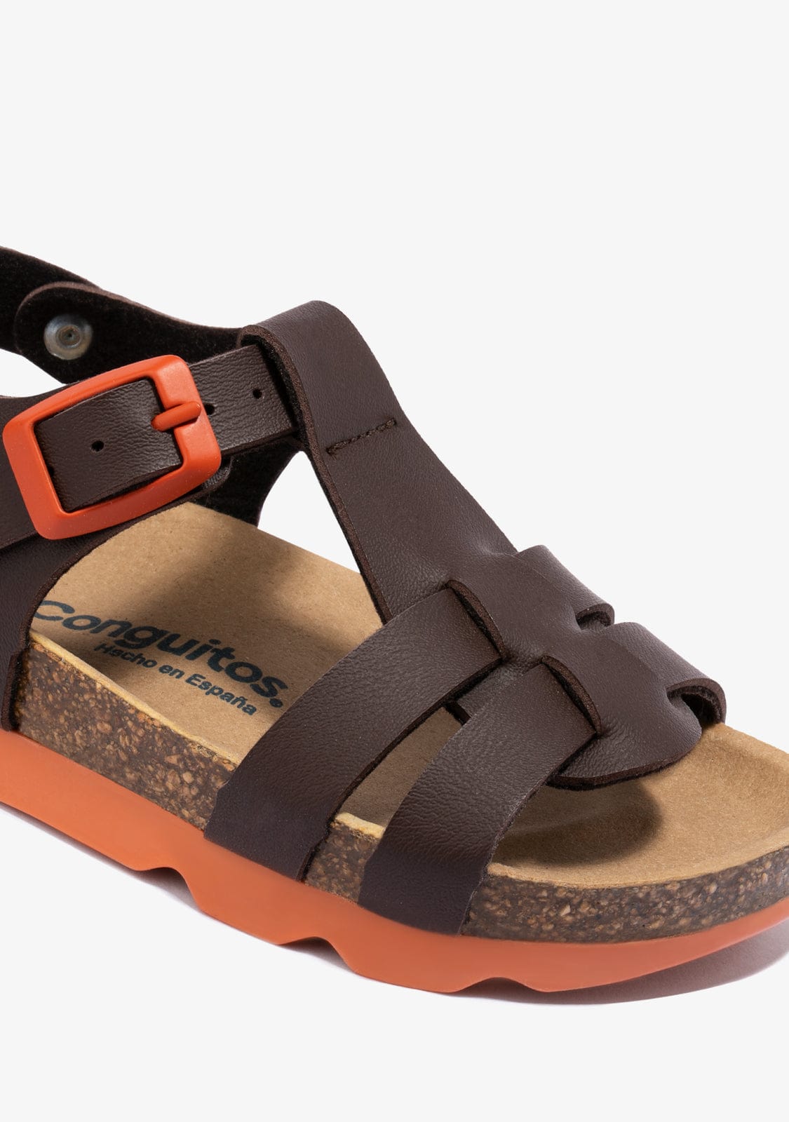 CONGUITOS Shoes Unisex Brown Bio Buckle Sandals