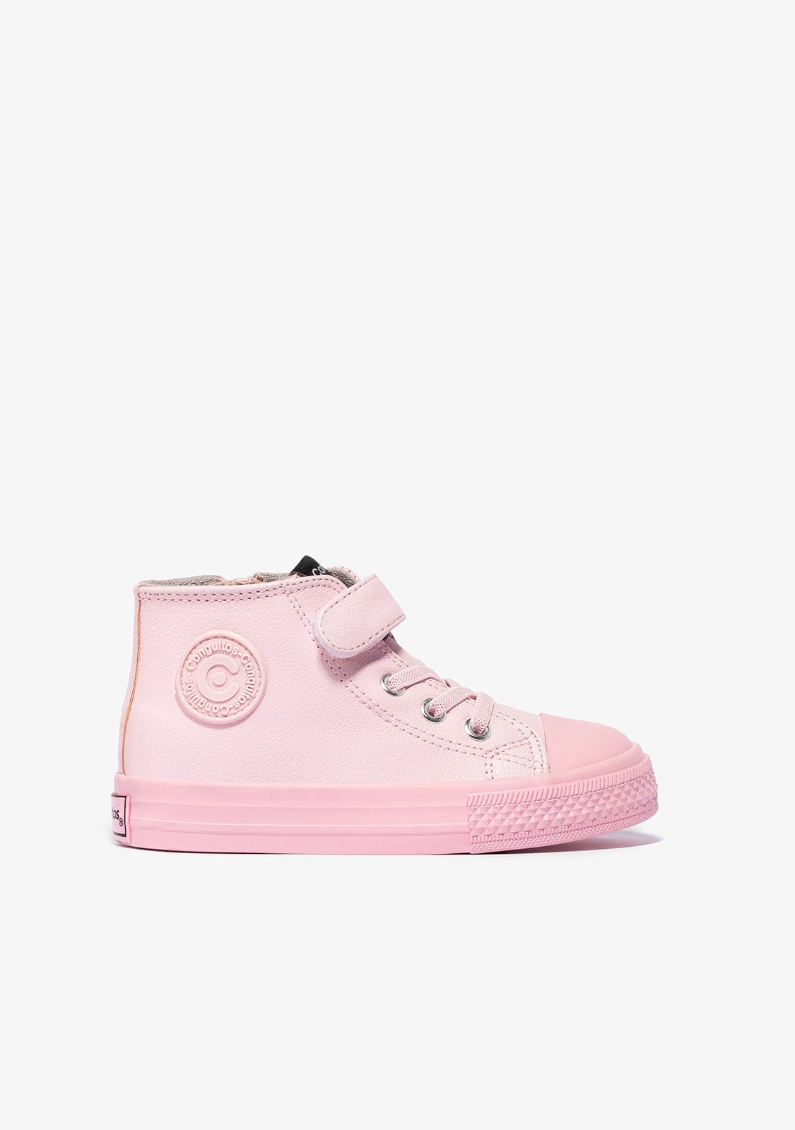 CONGUITOS Shoes Unisex Color Block Pink High-Top Sneakers