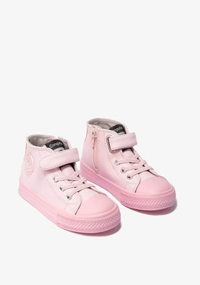 CONGUITOS Shoes Unisex Color Block Pink High-Top Sneakers