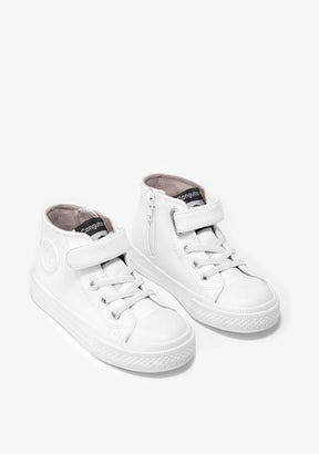CONGUITOS Shoes Unisex Color Block White High-Top Sneakers