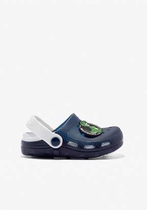 CONGUITOS Shoes Unisex Navy Dinosaur Clogs
