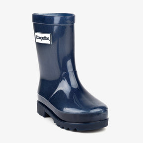 CONGUITOS Shoes Unisex Navy Rain Boots with Lights