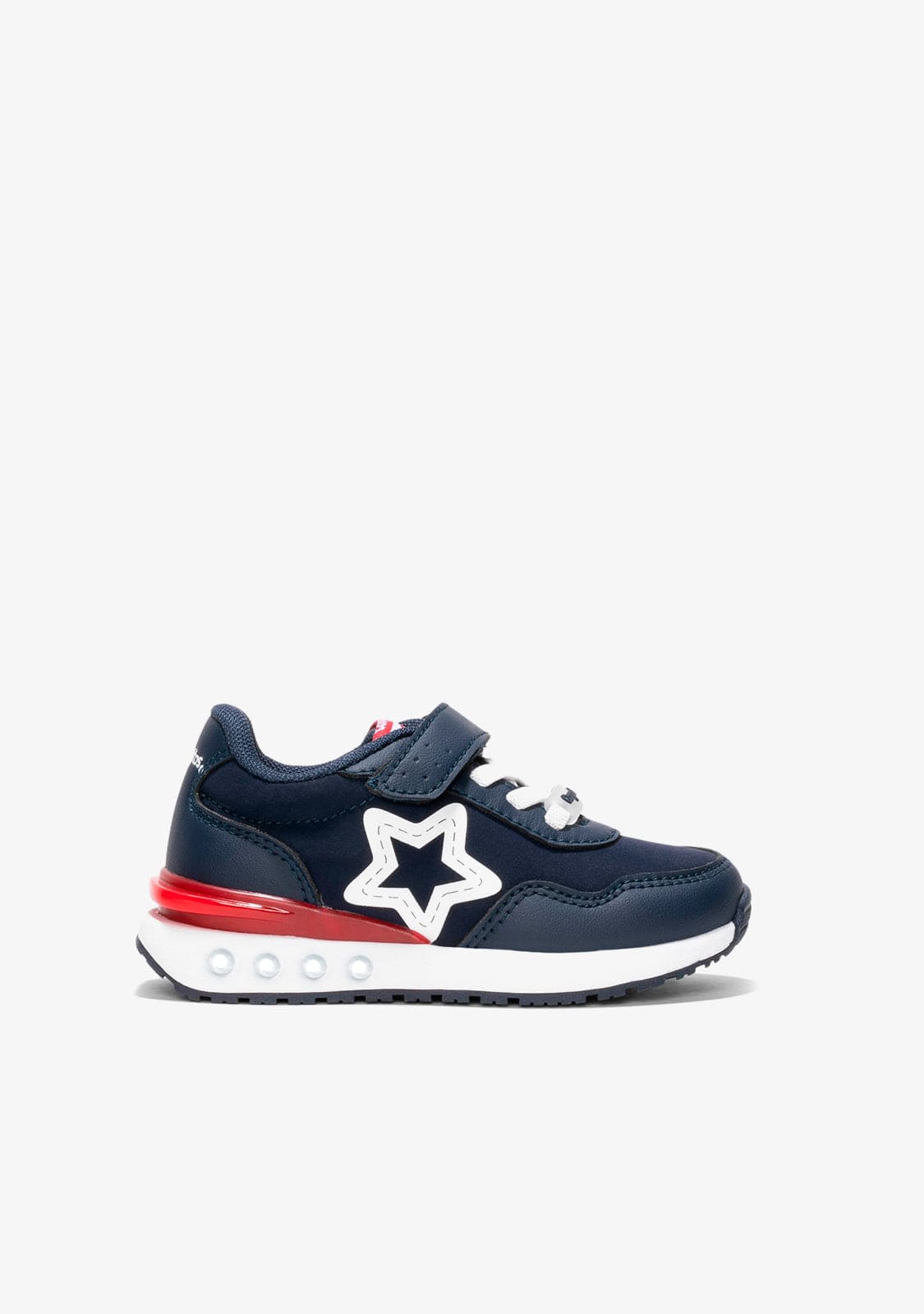 CONGUITOS Shoes Unisex Navy Star With Lights Sneakers