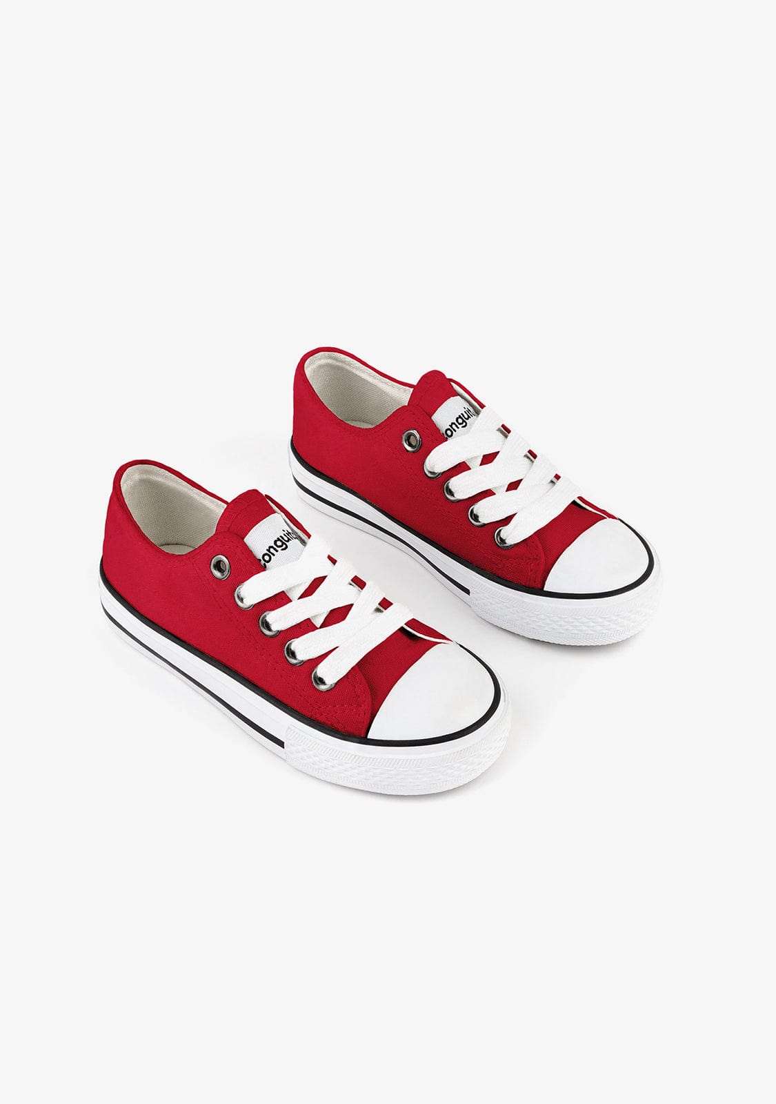 CONGUITOS Shoes Unisex Red Canvas Sneakers
