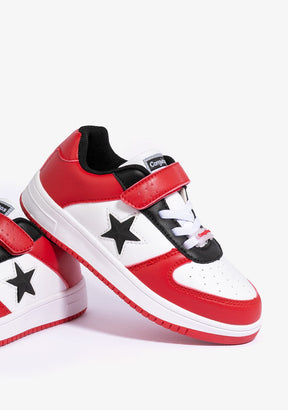 CONGUITOS Shoes Unisex Red - White Star With Lights Sneakers