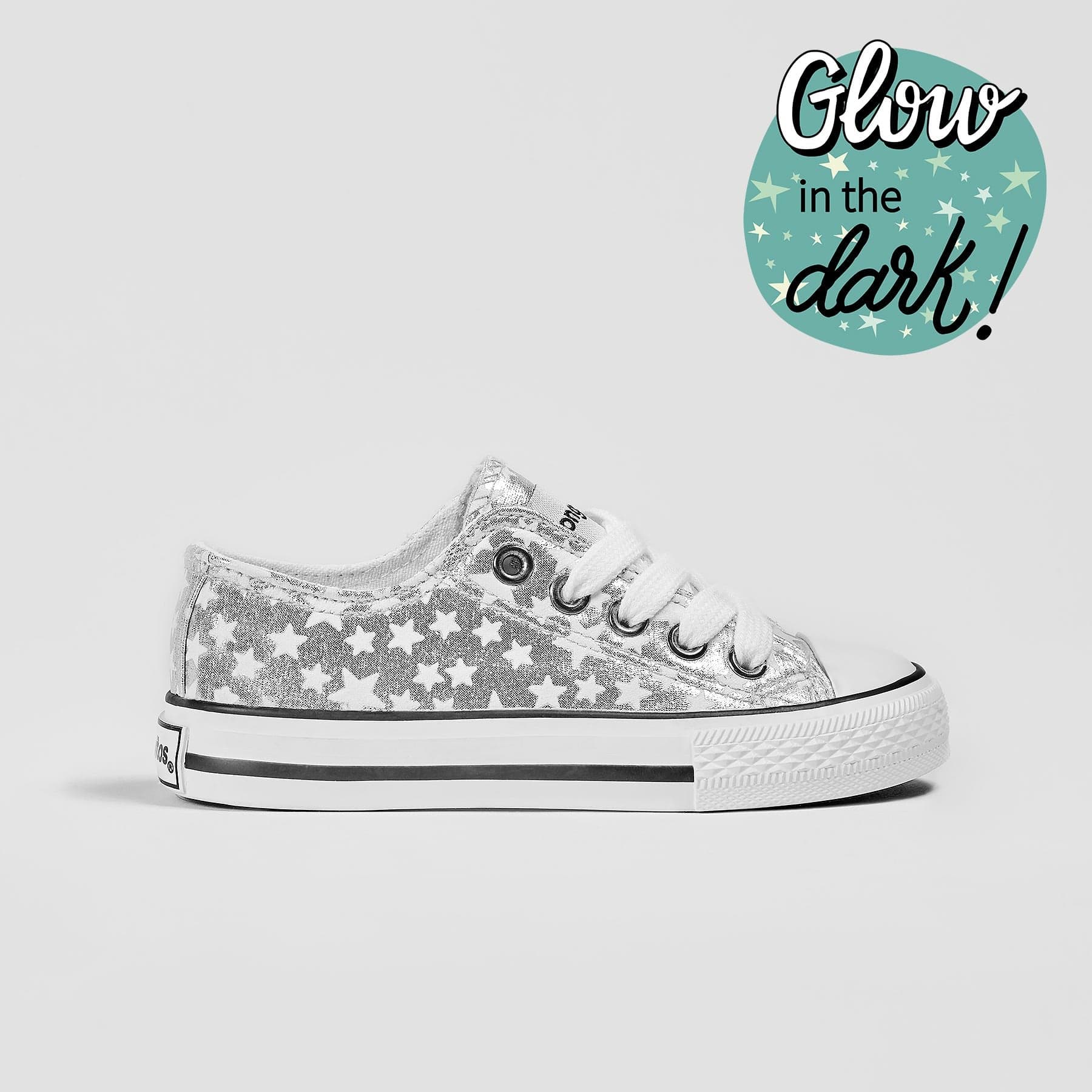CONGUITOS Shoes Unisex Silver Stars Sneakers