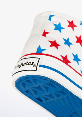 CONGUITOS Shoes Unisex Stars Canvas Hi-Top Sneakers