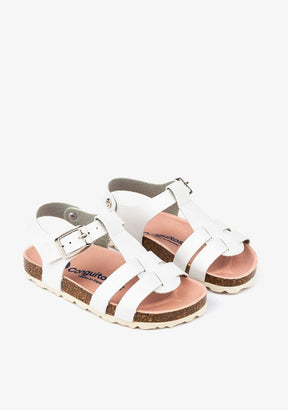 CONGUITOS Shoes Unisex White Bio Sandals