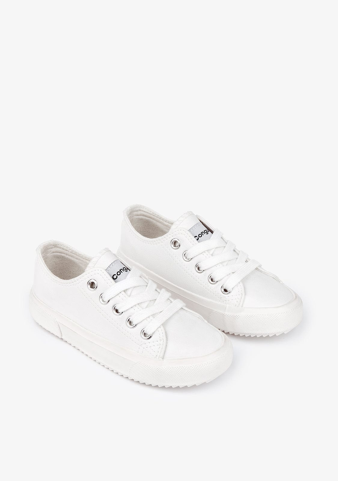 CONGUITOS Shoes Unisex White Napa Sneakers