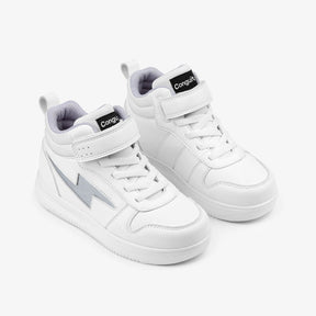 CONGUITOS Shoes Unisex White With Lights Hi-Top Sneakers Napa