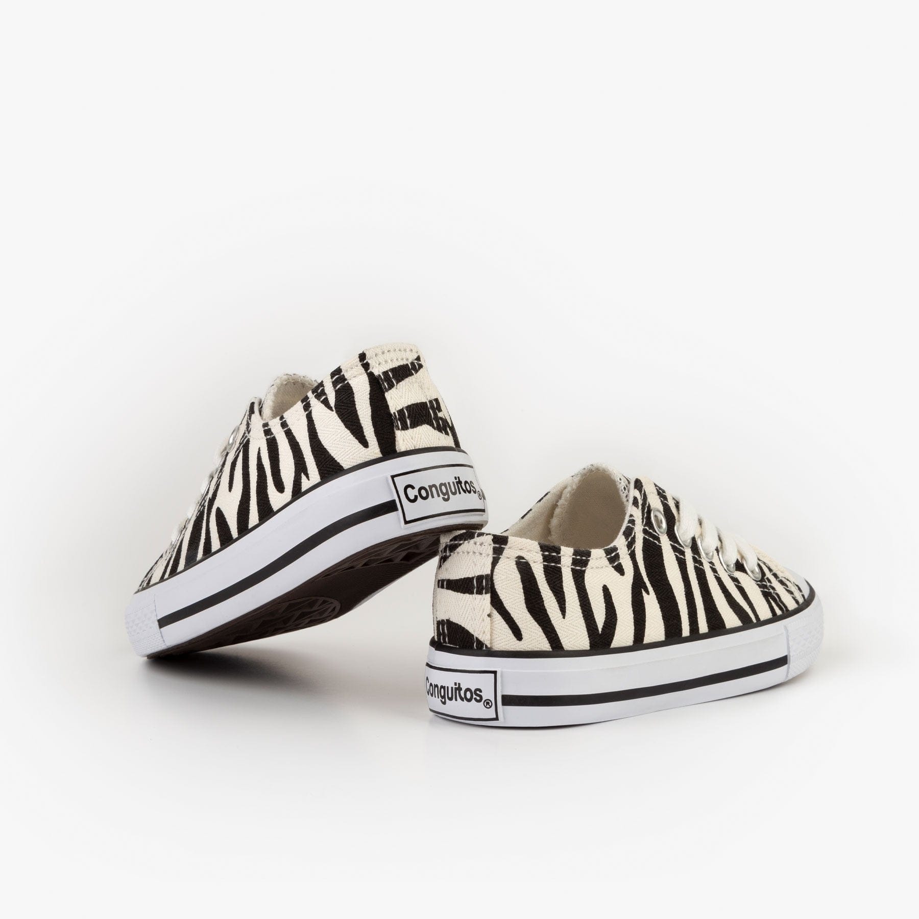 CONGUITOS Shoes Unisex Zebra Canvas Sneakers