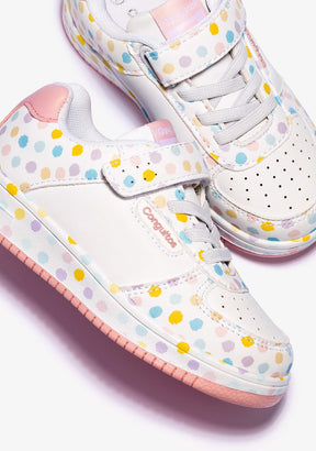 CONGUITOS Shoes White Dots Elastic Sneakers