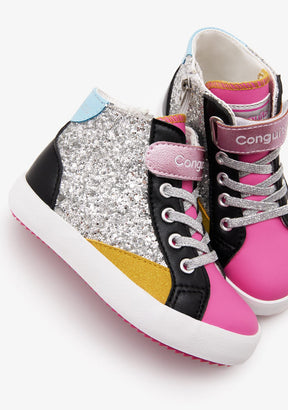 CONGUITOS Sneakers High Patchwork Multicolor