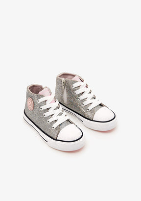 Conguitos SNEAKERS LOGO GLITTER PEWTER