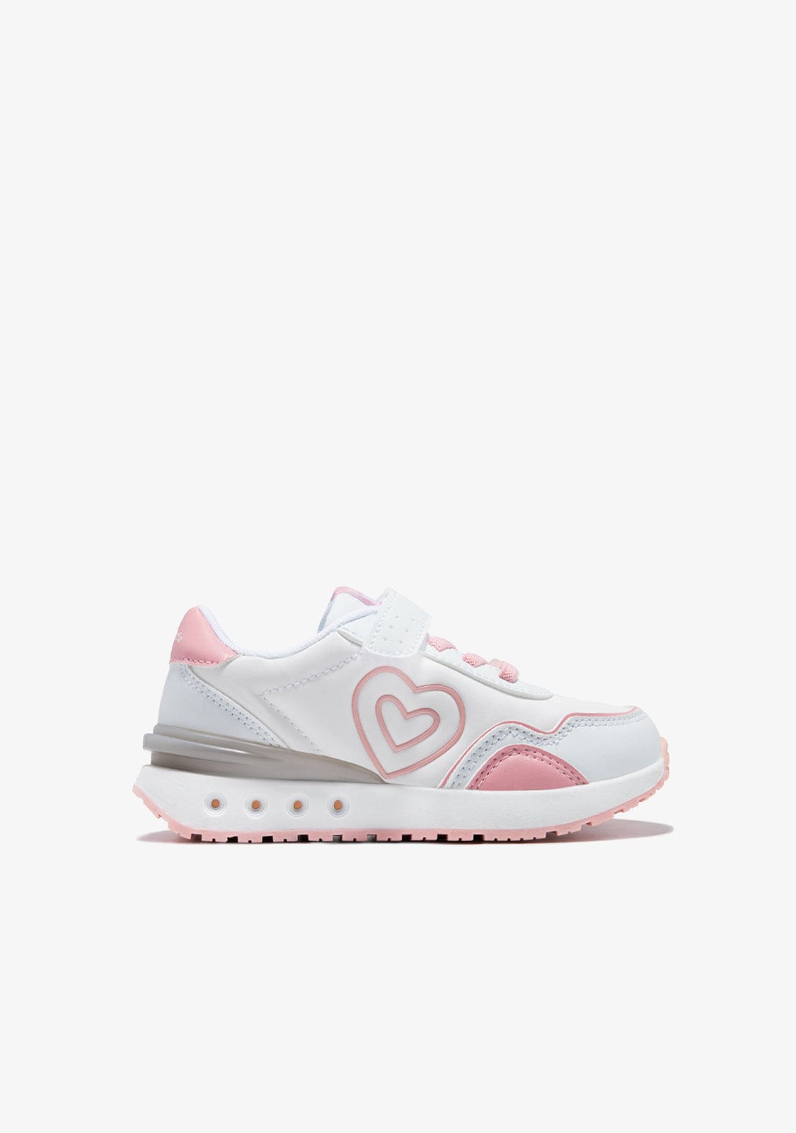 CONGUITOS TENNIS White Heart With Lights Sneakers