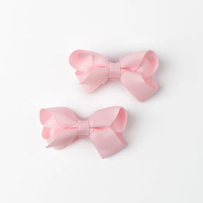 CONGUITOS TEXTIL ACCESORIOS Baby's Light Pink Bow Hairpin Set