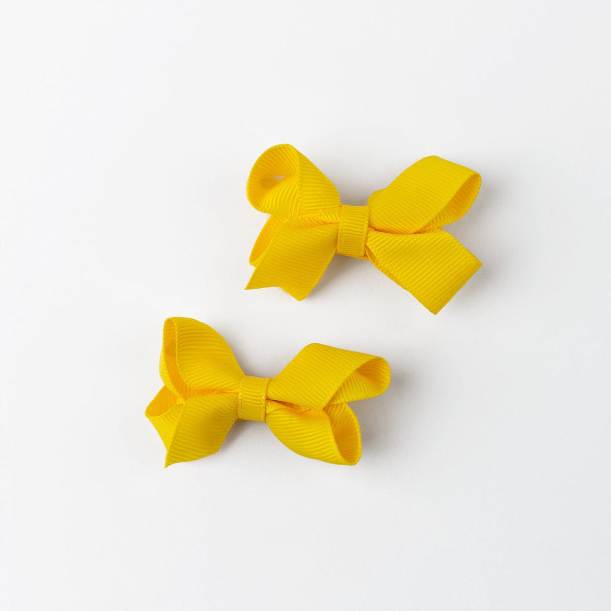 CONGUITOS TEXTIL ACCESORIOS Baby's Yellow Bow Hairpin Set