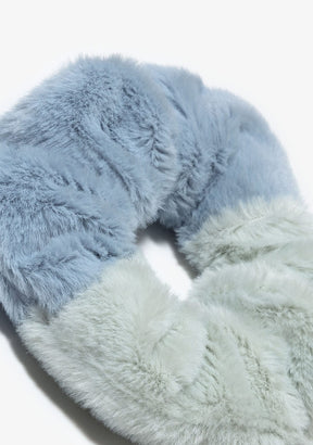 CONGUITOS TEXTIL Accessories Blue Fur Scrunchies