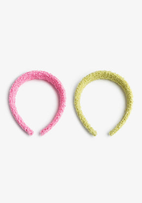 CONGUITOS TEXTIL Accessories Fur Pink/Green Headband Set