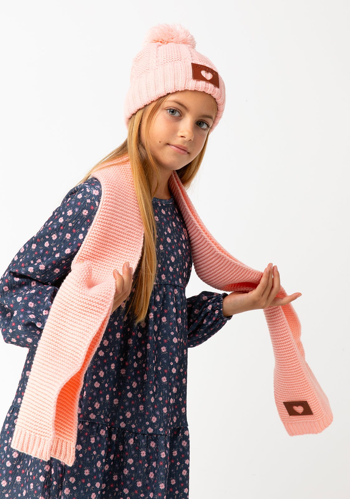 CONGUITOS TEXTIL Accessories Girl's Pink Pompon Beanie