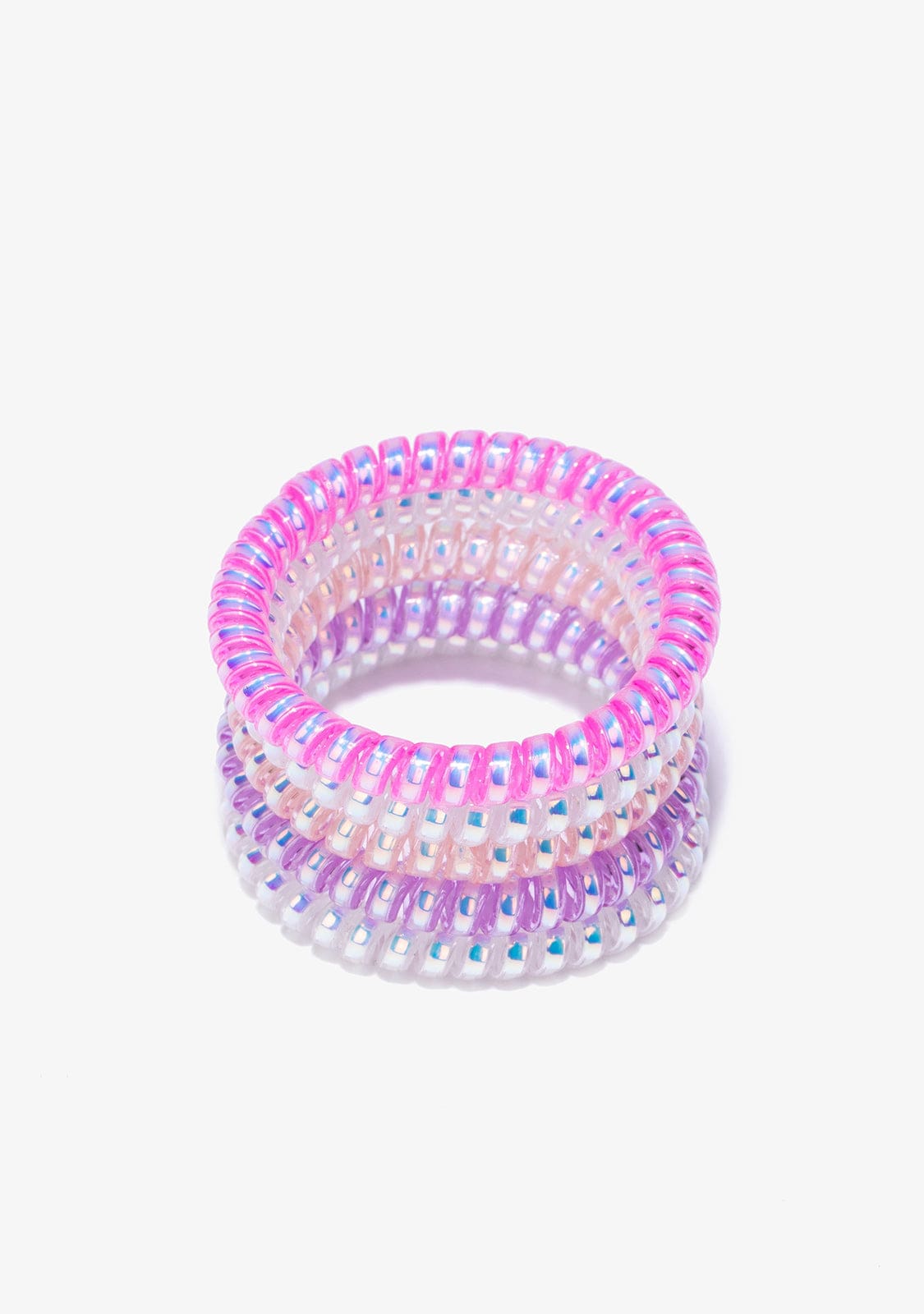 CONGUITOS TEXTIL Accessories Glass Spiral Hair Pink Set