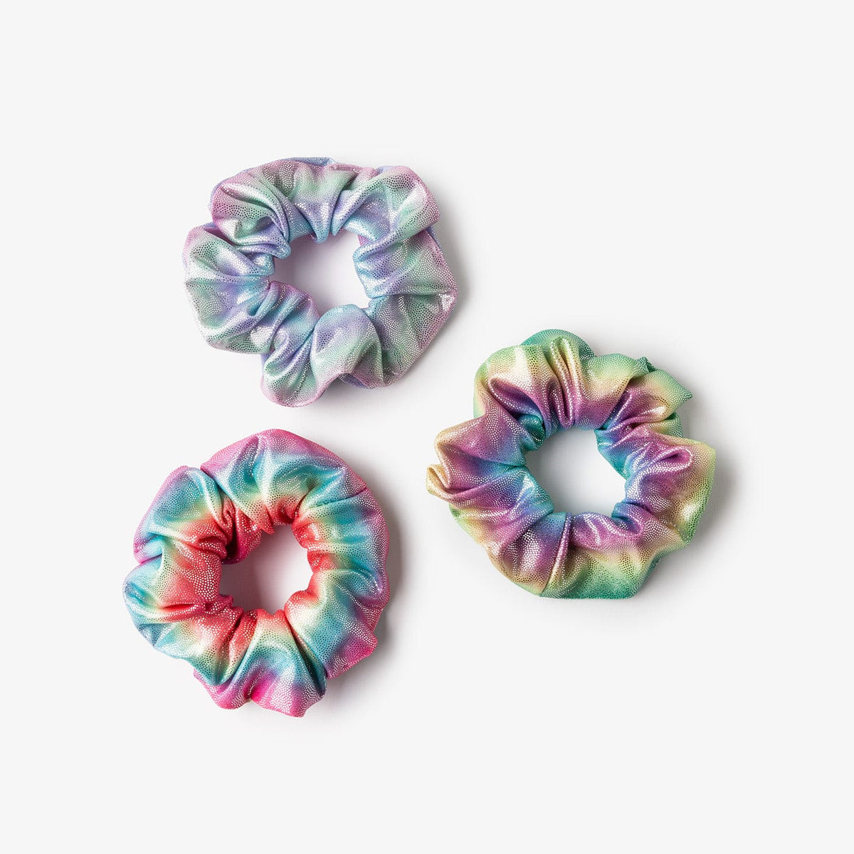 CONGUITOS TEXTIL Accessories Iridescent Multi Scrunchies Set