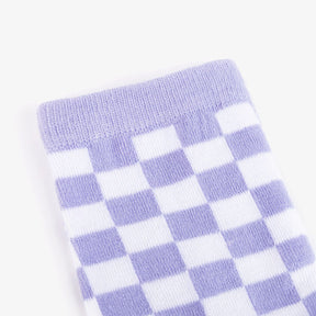 CONGUITOS TEXTIL Accessories Mauve Checkerboard Design Sock