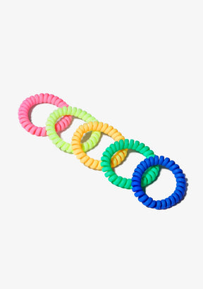 CONGUITOS TEXTIL Accessories Multicolour Spiral Matt Scrunchies