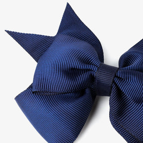 CONGUITOS TEXTIL Accessories Navy Bow Hairpin