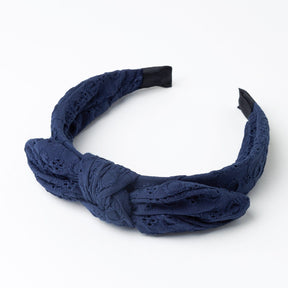 CONGUITOS TEXTIL Accessories Navy Embroidery Hairband