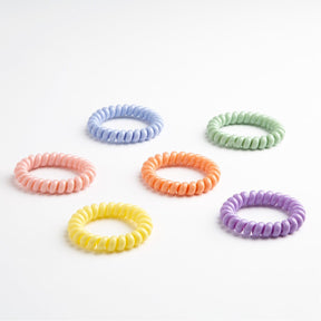 CONGUITOS TEXTIL Accessories Pastel Spiral Hair Tie Set