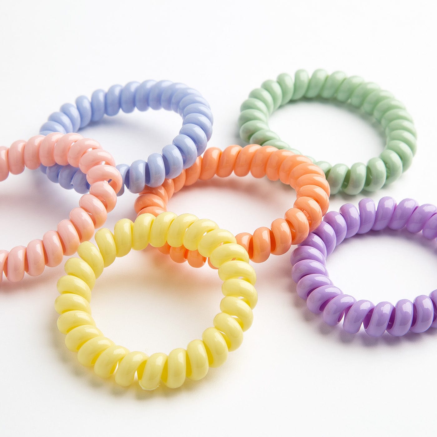 CONGUITOS TEXTIL Accessories Pastel Spiral Hair Tie Set