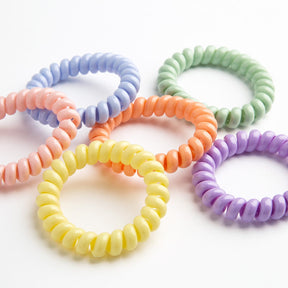 CONGUITOS TEXTIL Accessories Pastel Spiral Hair Tie Set