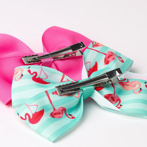 CONGUITOS TEXTIL Accessories Pink Flamingos Bows Set