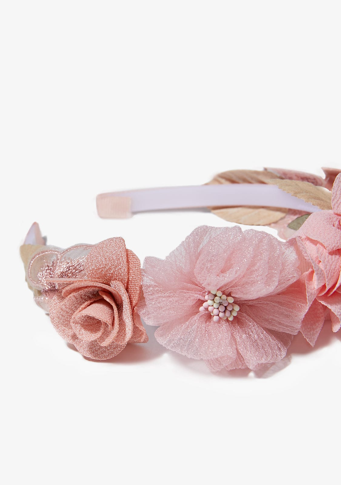 CONGUITOS TEXTIL Accessories Pink Flowers Ceremony Hairband