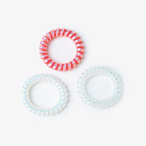 CONGUITOS TEXTIL Accessories Pink Spiral Hair Tie Set