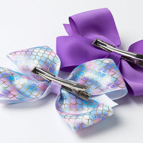 CONGUITOS TEXTIL Accessories Purple Mermaid Bows Set