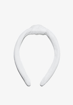 CONGUITOS TEXTIL Accessories White Knot Detail Hairband