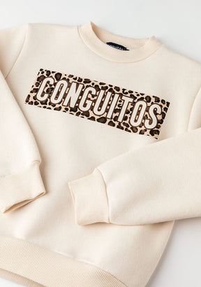 CONGUITOS TEXTIL Clothing Girl's Beige Conguitos Sweatshirt