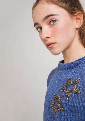 CONGUITOS TEXTIL Clothing Girl's Blue Stars Jersey