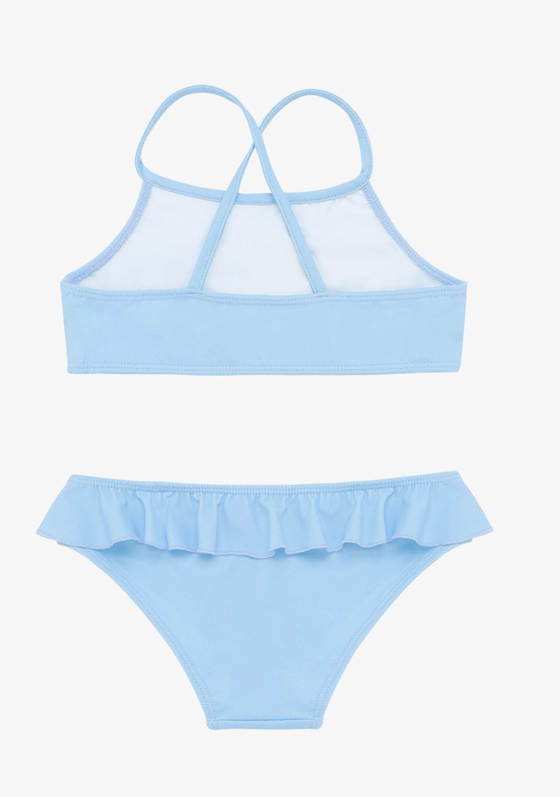 CONGUITOS TEXTIL Clothing Girl's Bluish Ruffled Bikini