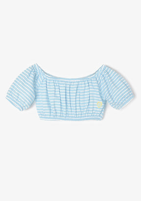 CONGUITOS TEXTIL Clothing Girl's Bluish Striped Top