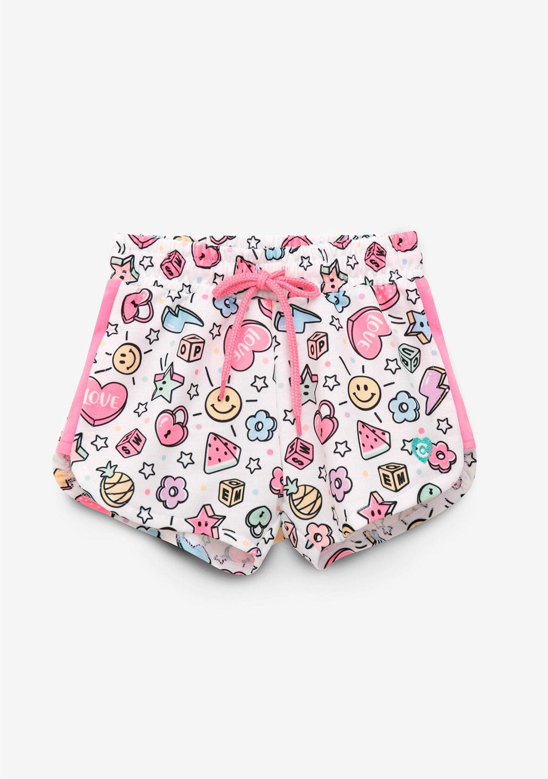 CONGUITOS TEXTIL Clothing Girl´s Colored Beads Print Plush Shorts