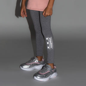 CONGUITOS TEXTIL Clothing Girl's Grey Reflectant Leggings