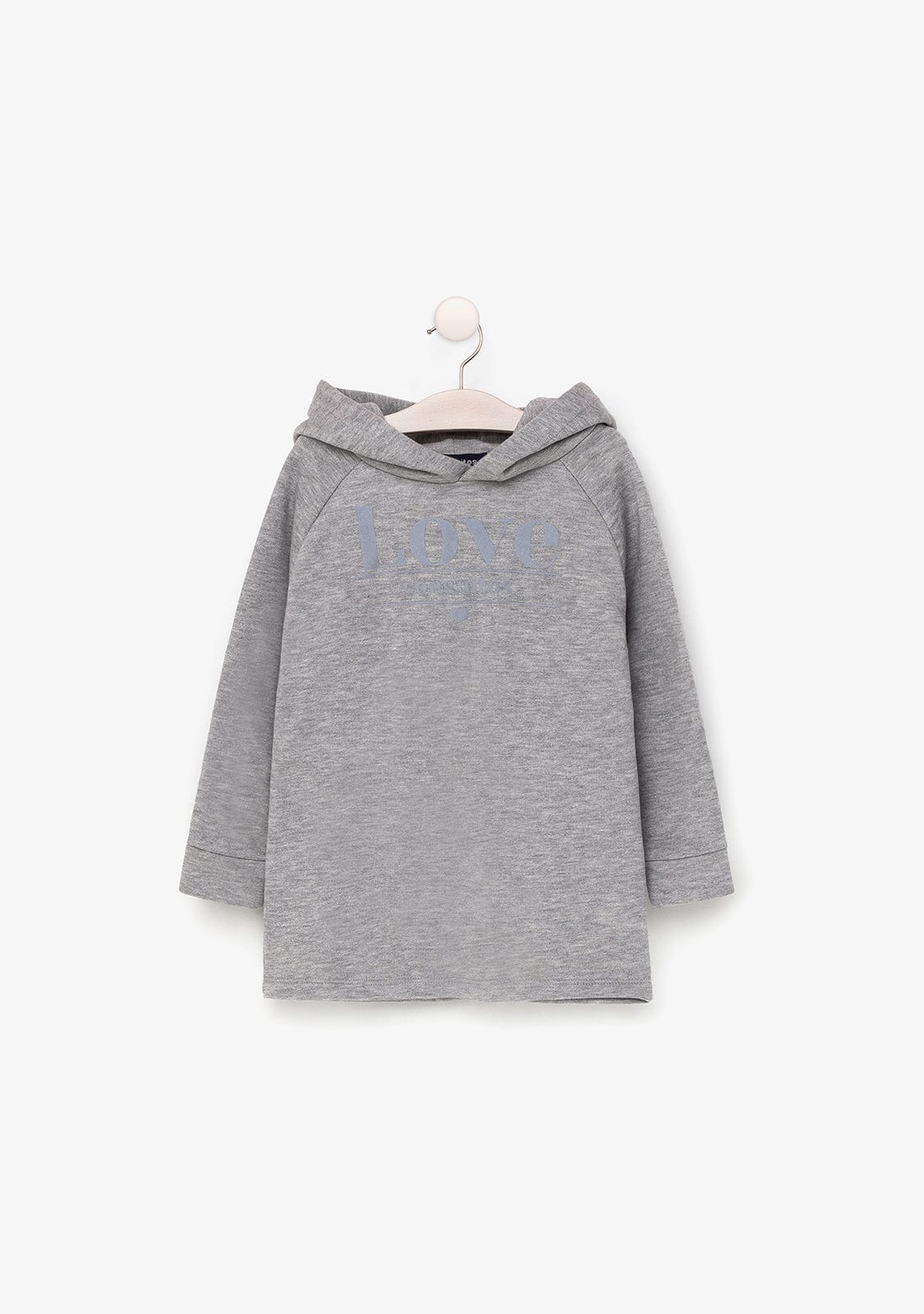 CONGUITOS TEXTIL Clothing Girl's Grey Reflectant Sweatshirt Dress