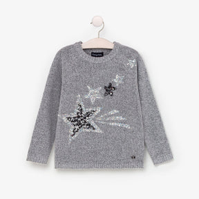 CONGUITOS TEXTIL Clothing Girl's Grey Stars Jersey