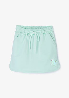 CONGUITOS TEXTIL Clothing Girl's Mint Plush Plain Sports Skirt