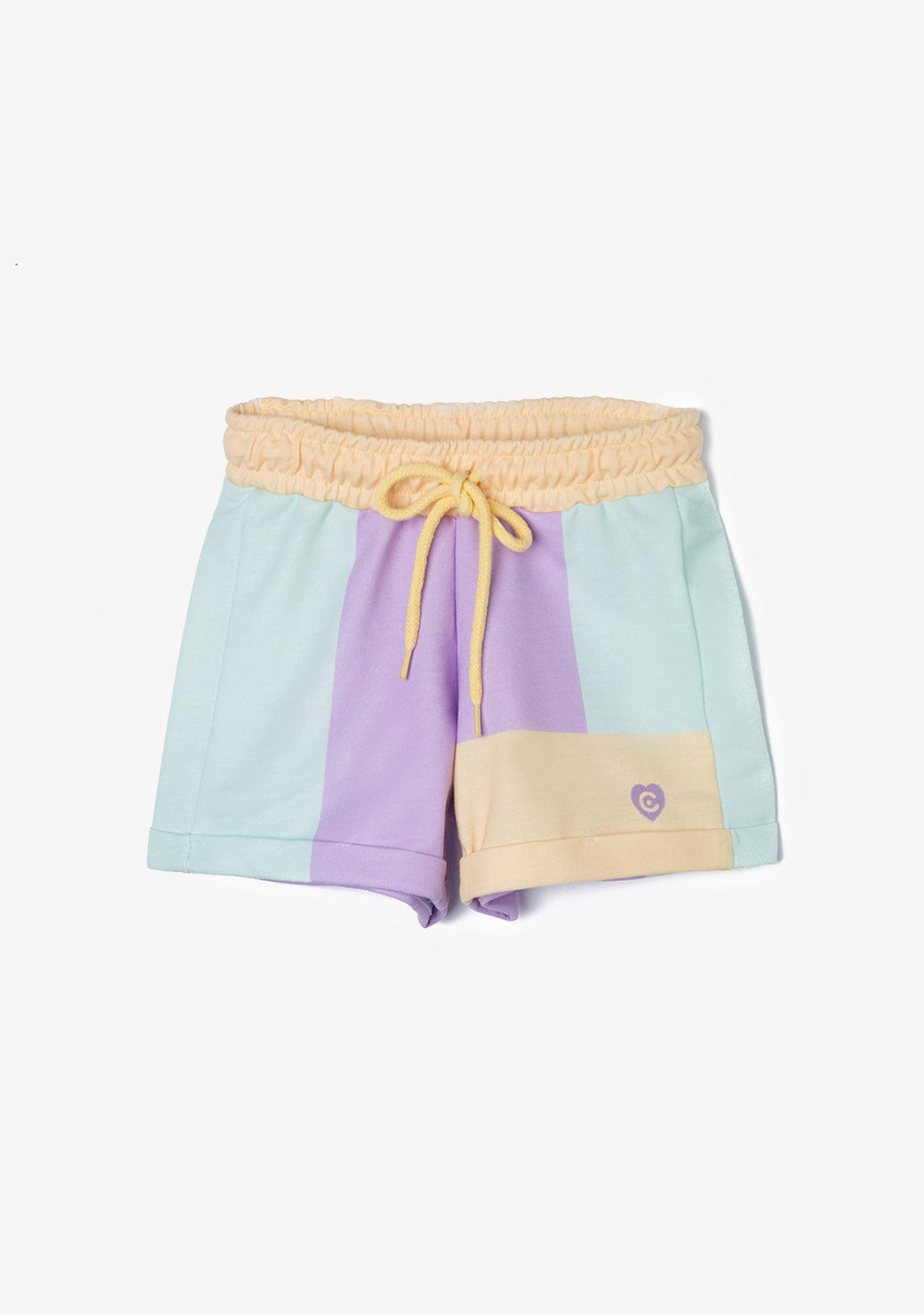 CONGUITOS TEXTIL Clothing Girl's Multicolor Patchwork Plush Plain Shorts