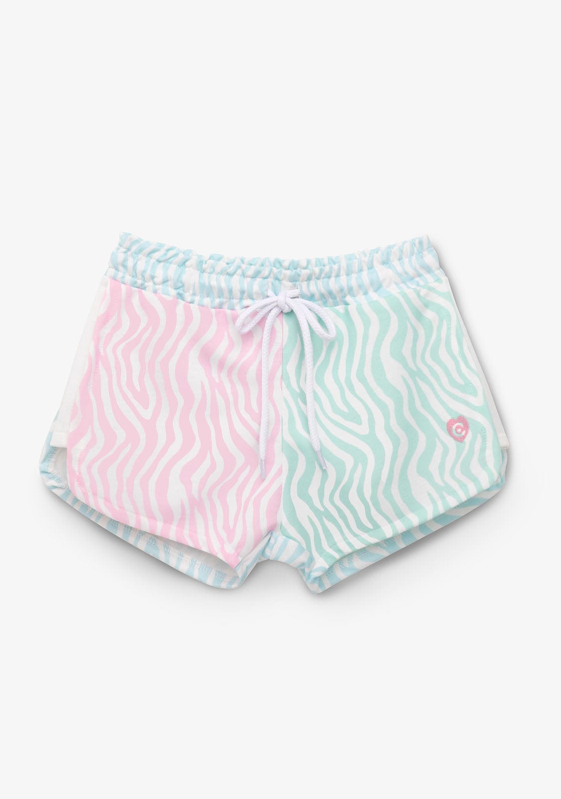 CONGUITOS TEXTIL Clothing Girl´s Multicolor Zebra Print Plush Shorts